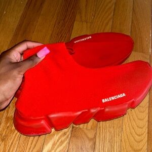 All Red Balenciaga Speed Trainer. Negotiate if you want them cheaper